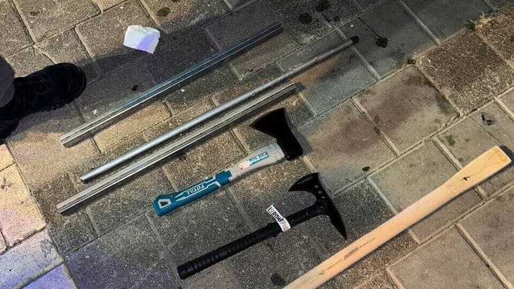 כלי התקיפה בקטטה בין אריתראים בתל אביב