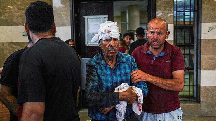 פלסטיני שנפצע בתקיפה בחאן יונס מגיע לבית החולים נאסר בעיר