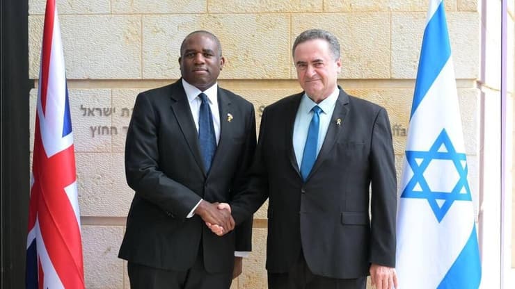 פגישת ישראל כ"ץ ודיוויד לאמי