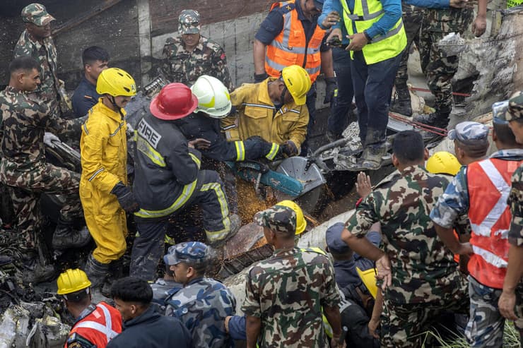 נפאל התרסקות מטוס נמל התעופה ב קטמנדו
