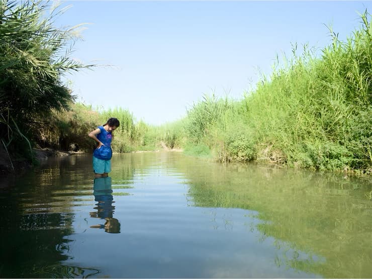 עין ירדנה. הסכר יצר בריכה רדודה