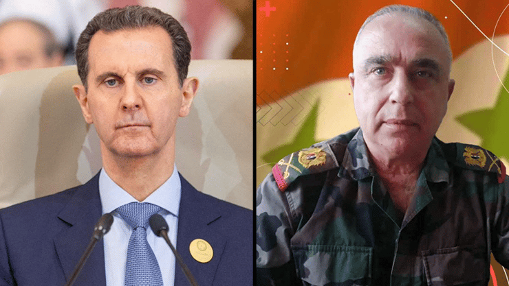נשיא סוריה בשאר אל-אסד ועבד אל-כרים מחמוד איבראהים הרמטכ"ל של צבא סוריה