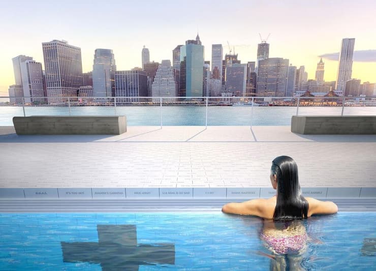 בריכת POOL+ שתיפתח במנהטן