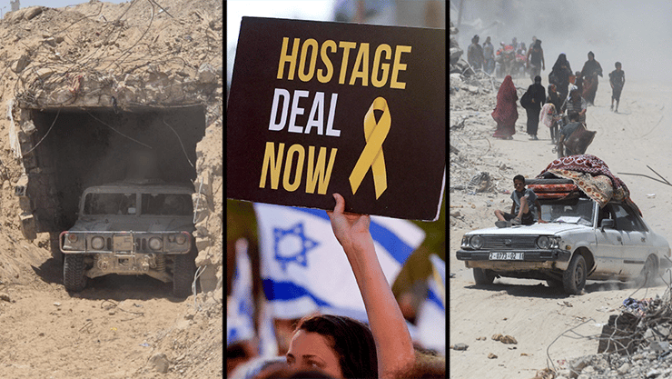 עצרת בכיכר החטופים, ציר פילדלפי