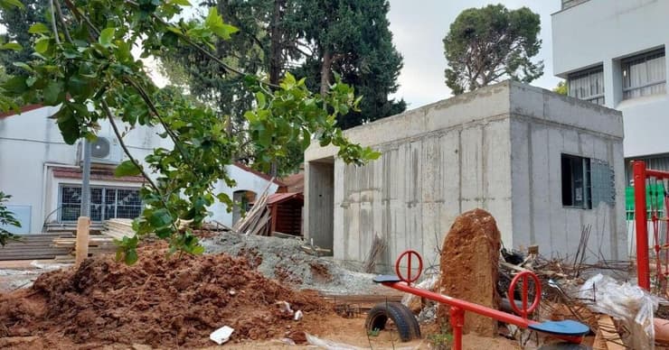 מרחב מוגן בבנייה בכפר סבא (צילום: באדיבות עיריית כפר סבא) מרחב מוגן בבנייה בכפר סבא