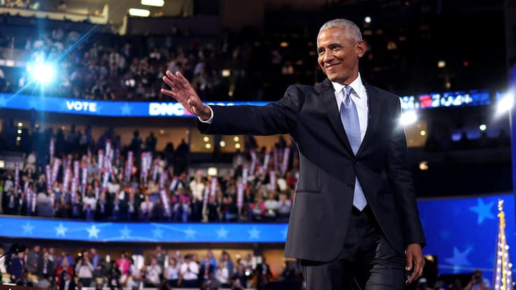 ברק אובמה בוועידת הדמוקרטיה בשיקגו, ארה"ב