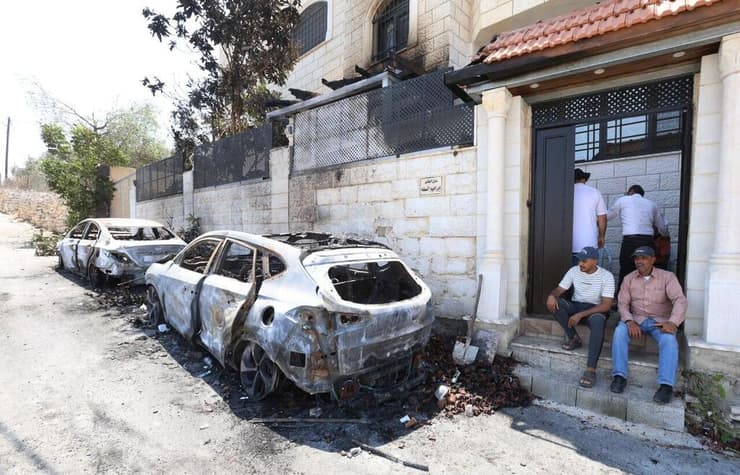 כפר ג'ית אחרי התפרעויות המתנחלים