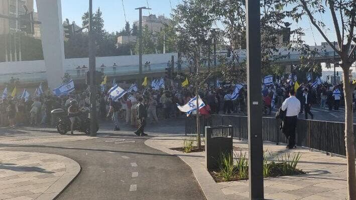 צילום: גלעד כהן הפגנה בירושלים