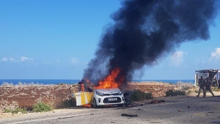 תקיפה רכב בא-נאקורה בדרום לבנון