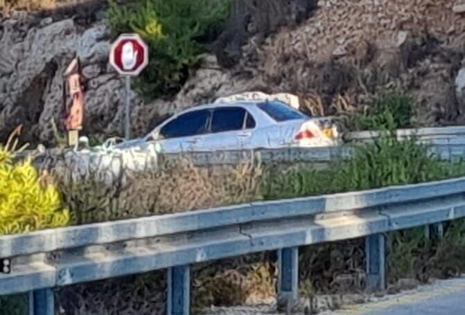 רכב תופת נוטרל בכניסה ליישוב עטרת בבנימין