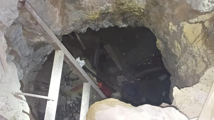 מחבוא אמצעי הלחימה שאותר בג'נין