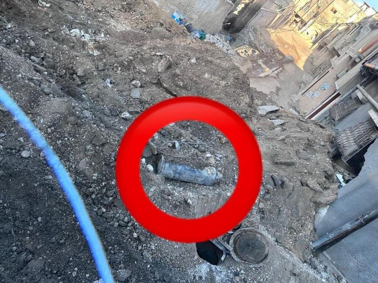 פגיעה בתשתית ביוב מפיצוץ של מטען חבלה באזור יהודה ושומרון