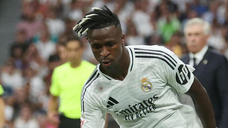 שוב יצא נגד הגזענות בספרד. ויניסיוס (Pierre-Philippe MARCOU / AFP) שחקן ריאל מדריד ויניסיוס