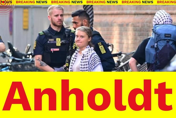 גרטה טונברג נעצרה ב אוניברסיטת קופנהגן מחאה פרו פלסטינית נגד ישראל