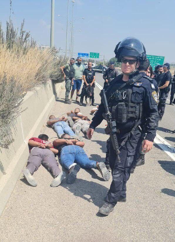 תיעוד ממעצר המחבלים בכביש 6