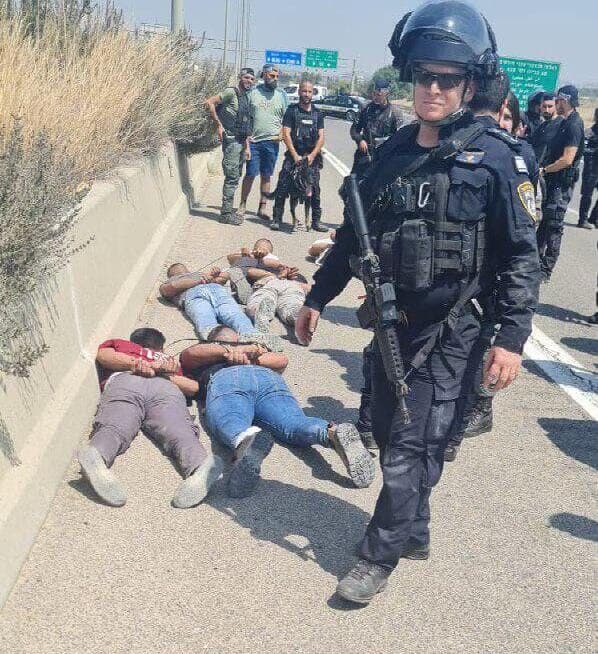 תיעוד ממעצר המחבלים בכביש 6