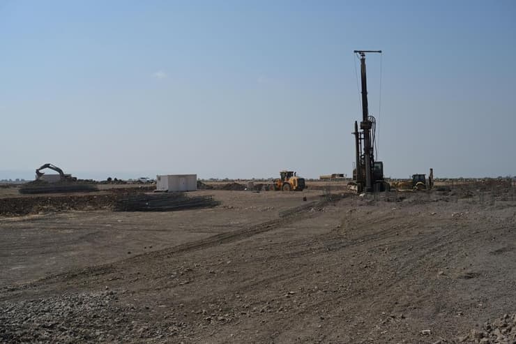 עבודות ההקמה ברובע נחלים החדש בקצרין