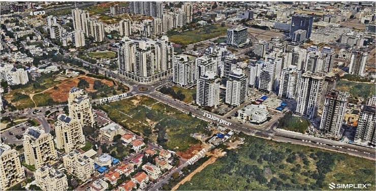 מגרש בגבעת שמואל המיועד להקמת פרויקט מגורים 