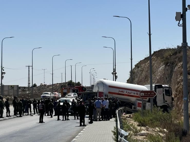 זירת הפיגוע דריסה בצומת גבעת אסף
