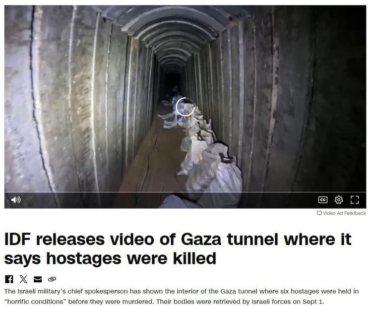 CNN כותרות ב עולם מנהרה ב רפיח חטופים חמאס נרצחו 