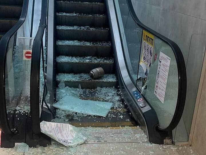 נפילת מיירט בתחנת הרכבת במודיעין 