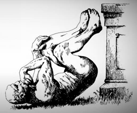 האח הקטן, המצחיק וההרבה-פחות-רציני של פרסי נובל. סמל איג נובל, שמעוצב כפסל "האדם החושב" שנפל מהכן שלו | צילום מסך מתוך טקס פרסי איג נובל 2020