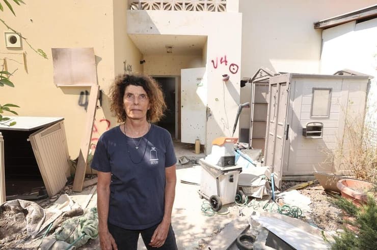 שכונת הזיתים בקיבוץ בארי שנפגעה קשה בטבח ה-7.10