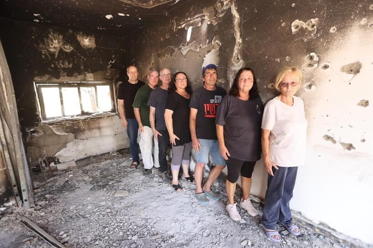 שכונת הזיתים בקיבוץ בארי שנפגעה קשה בטבח ה-7.10