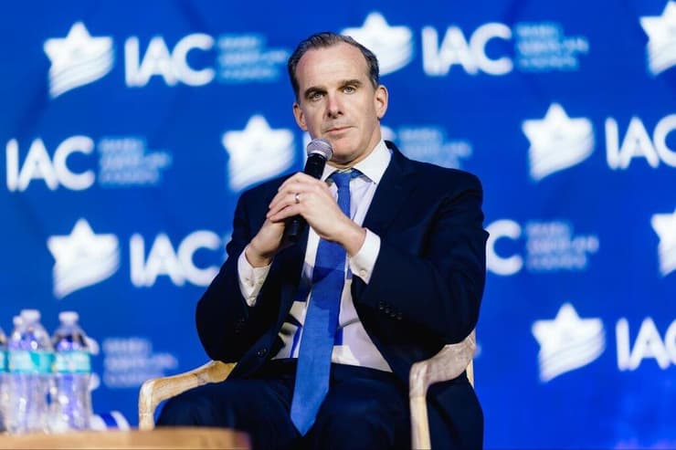שליח ארה"ב למזרח התיכון ברט מקגורק בוועידה השנתית של ארגון הקהילה הישראלית-אמריקנית IAC בוושינגטון