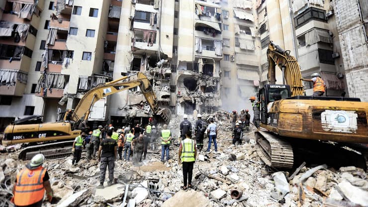 זירת התקיפה של צה"ל בביירות