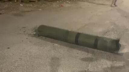 חלק מרקטה ששיגר חיזבאללה