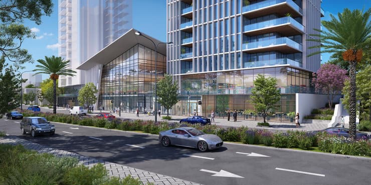 תוכנית התחדשות עירונית ברחוב אבא הילל רמת גן (הדמיה: ברעלי לויצקי כסיף אדריכלים) תוכנית התחדשות עירונית ברחוב אבא הילל רמת גן