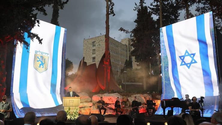 טקס חניכת האנדרטה להנצחת הנופלים והנרצחים הירושלמים במלחמת "חרבות ברזל"