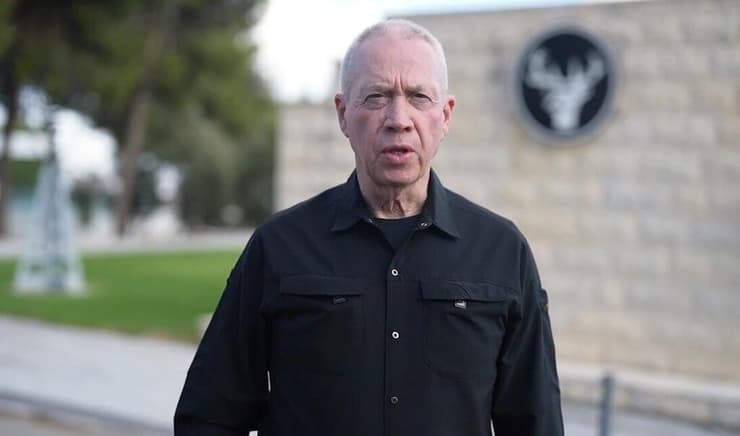 גלנט בפיקוד הצפון, היום. "המטרה - החזרת תושבי הצפון לבתיהם בביטחון" (צילום: אלעד מלכה) יואב גלנט בפיקוד הצפון