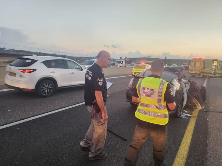 תאונת דרכים אירעה בעת שמיעת אזעקה בכביש 77