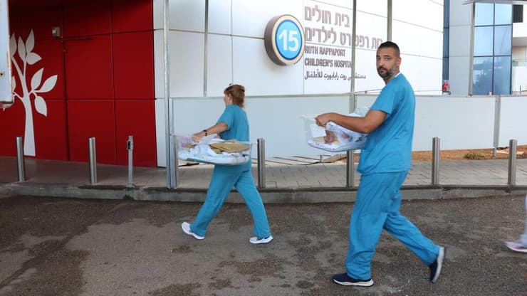 מבצע העברת פגים מבית החולים כרמל לבית החולים רמב"ם בחיפה