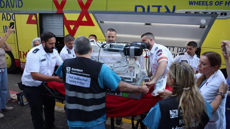 מבצע העברת פגים מבית החולים כרמל לבית החולים רמב"ם בחיפה