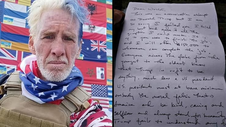 מכתב של ריאן ווסלי ראות' שתכנן להתנקש ב דונלד טראמפ ניסיון התנקשות ארה"ב