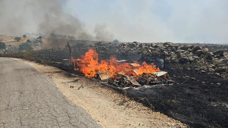 כוורות שרופות בצפון כתוצאה מירי חיזבאללה