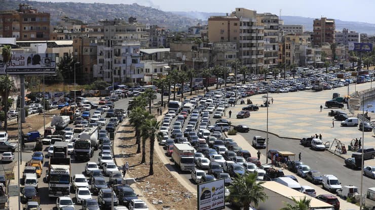עקירה מצידון בעקבות תקיפות נרחבות של צה"ל