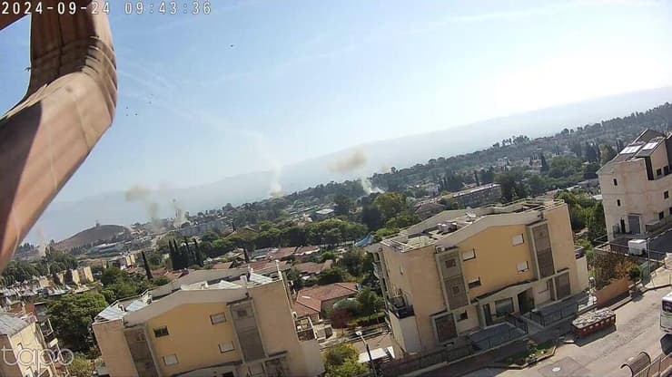 נפילות בקריית שמונה (צילום: אייל ביטון ) נפילות בקריית שמונה