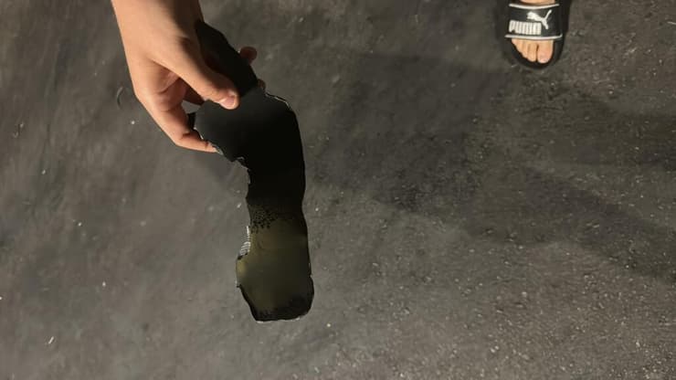 רסיסים מיירוט בנוף הגליל