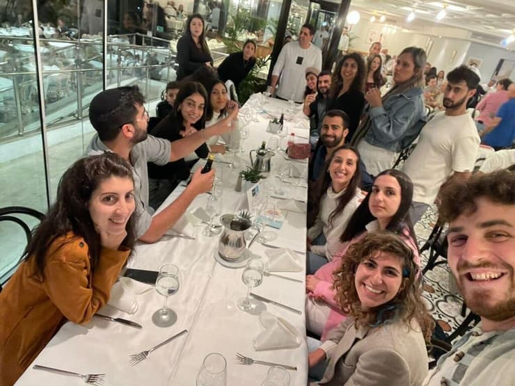 אילן משה יעקב ז"ל בקידוש משותף שאורגן בתל אביב