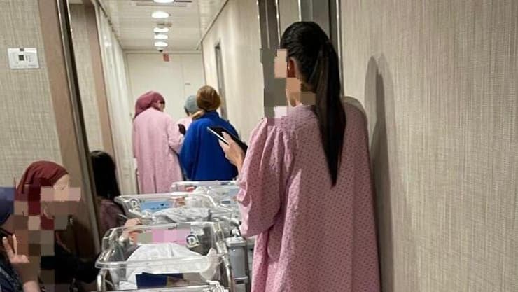 יולדות מסתתרות  הבוקר במרחב המוגן בבית החולים לניאדו בנתניה
