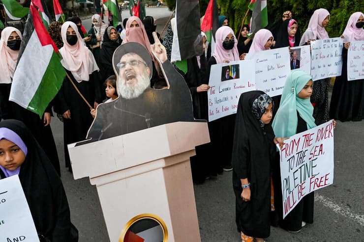 פקיסטן (צילום: Arif ALI / AFP) הפגנות נגד ישראל בפקיסטן