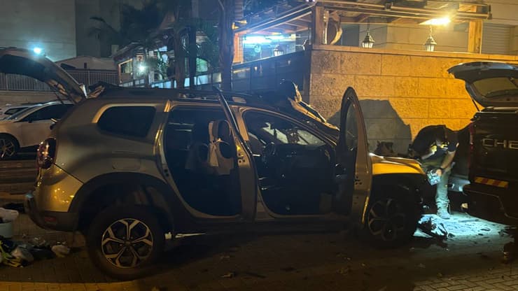 זירת פיצוץ הרכב ברחוב וולך ברמלה