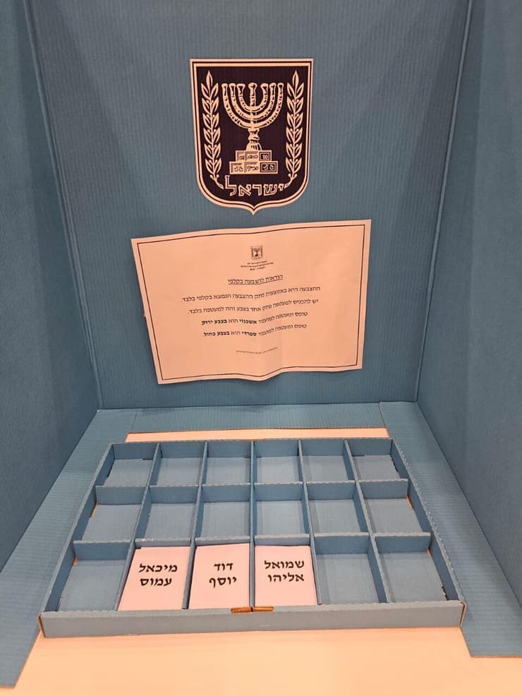 פתקי ההצבעה לרב הספרדי