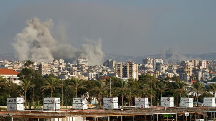 ההרס מהתקיפות  בצור בדרום לבנון ‏