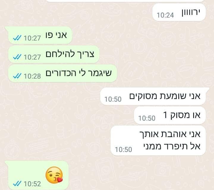 ההתכתבויות של ירון מאור