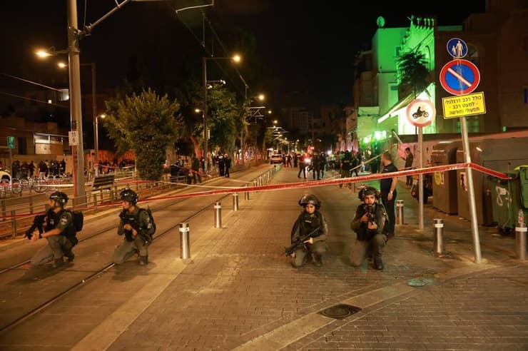 זירת הפיגוע ברחוב ירושלים ביפו